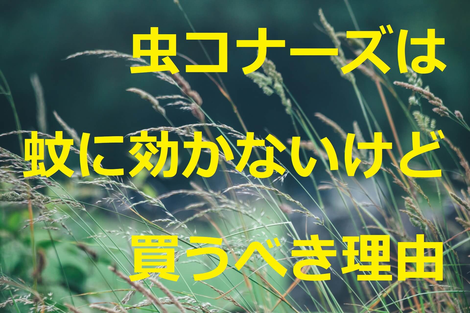 虫コナーズは蚊に効かないだって それでも絶対に買うべき３つの理由 理系男子ぽっぽのブログ